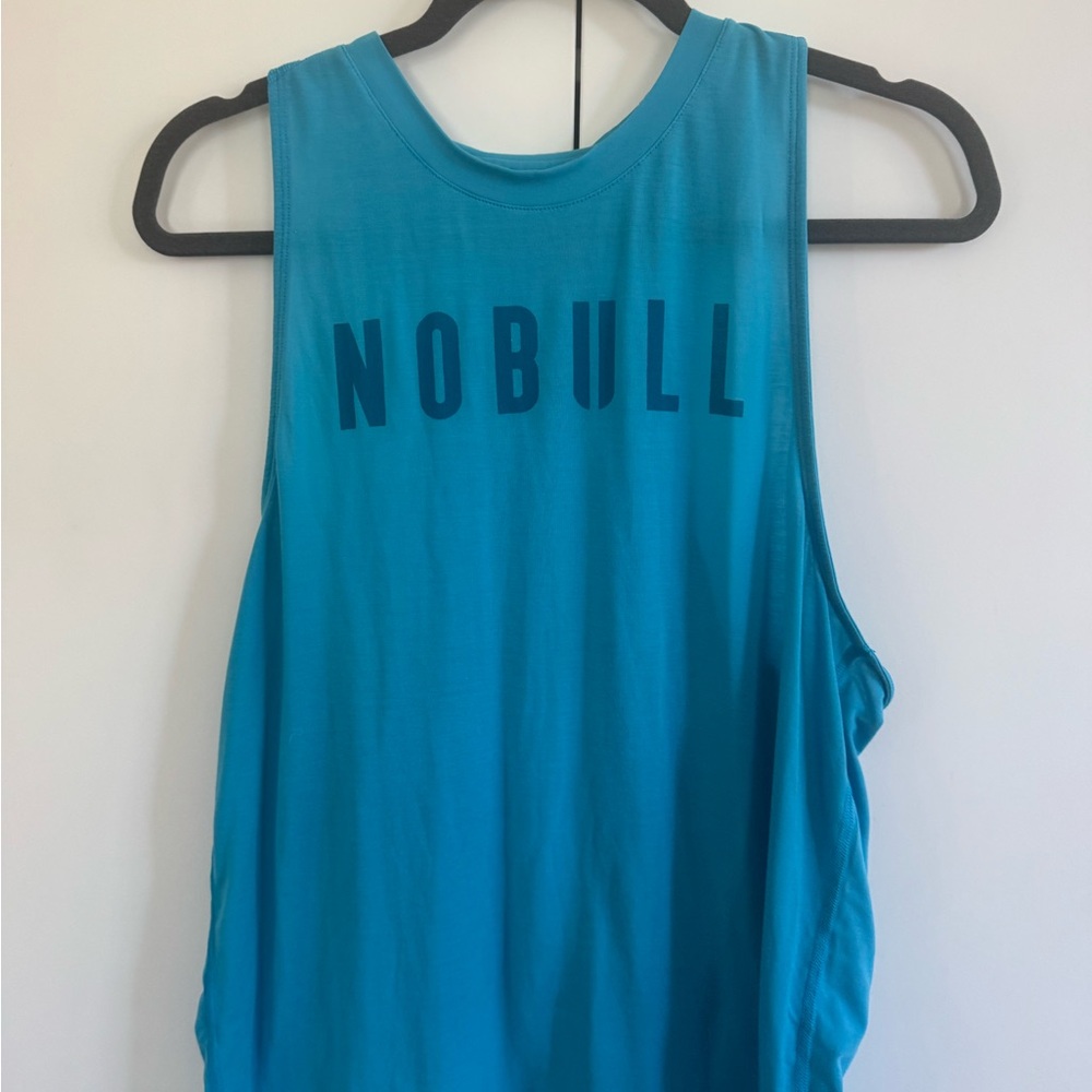 NOBULL Women's Turquoise Blue Tank Top L